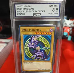 YUGIOH YGLD-ENA03 Dark Magician 2015 Yugi's Legendary Decks AGS 8.5 MINT - Image 1