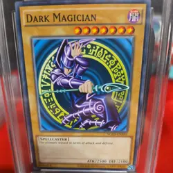 YUGIOH YGLD-ENA03 Dark Magician 2015 Yugi's Legendary Decks AGS 8.5 MINT - Image 2