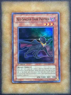 Yugioh Neo-Spacian Dark Panther POTD-EN005 Super Rare 1st Ed NM - Image 1