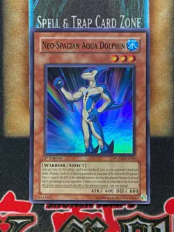 Yugioh Neo-Spacian Aqua Dolphin POTD-EN003 Super Rare 1st Ed LP - Image 1