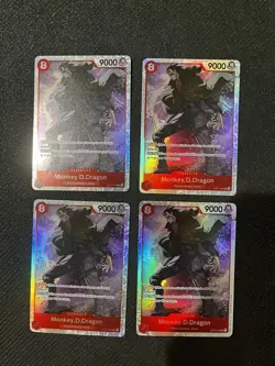Monkey.D.Dragon x4 SR Play Set - One Piece 500 Years Future OP07-015 English - Image 2