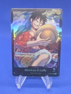 One Piece Starter Deck 8 Monkey D Luffy ST08-001 Alternate Alt Art Leader NM - Image 1