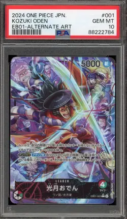 One Piece CCG Kozuki Oden Japanese Alternate Art EB01-001 PSA 10 Gem Mint - Image 1