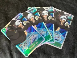 One Piece TCG - Trafalgar Law OP01-047 SR Romance Dawn - Playset X4 Eng - Image 1