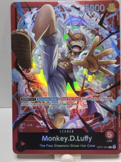 Monkey.D.Luffy ST21-001 - One Piece TCG Starter Deck EX: Gear 5 Foil NM - Image 4