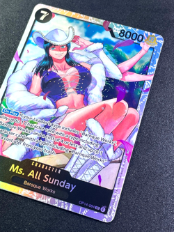 One Piece The Azure Sea's Seven Ms. All Sunday SR Foil OP14-084 NM - Image 3