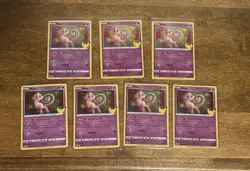 2021 Pokemon TCG- Celebrations Mew 11/25 Holo 7 Card Lot - Image 1