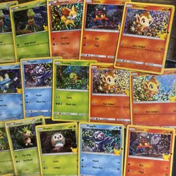 Pikachu 25/25 Holo McDonald’s 25th Anniversary- POKEMON CARD LOT ( Mixed Cards) - Image 4