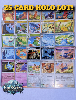 25 Pokemon Card Lot All Holo Reverse Foil Bundle Rare Genuine TCG NM Gift - Image 2