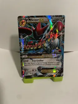 Pokemon TCG Card Mega Scizor EX Ultra Rare 77/122 XY Breakpoint NM - Image 1