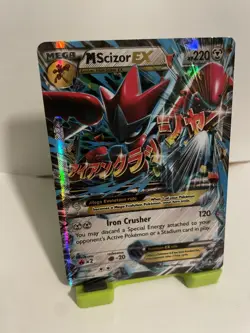 Pokemon TCG Card Mega Scizor EX Ultra Rare 77/122 XY Breakpoint NM - Image 2