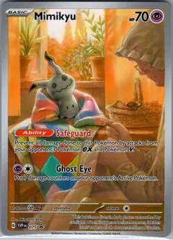 Mimikyu SVP 075 SV: Scarlet & Violet Promo Cards - Pokemon Card - NM - Image 1