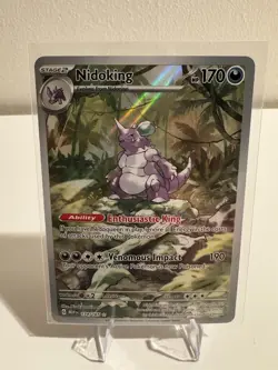 Pokemon TCG Nidoking Scarlet & Violet 151 Illustration Rare Card 174/165 NM - Image 1