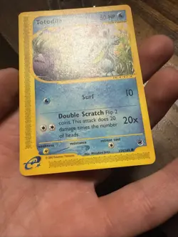 Pokemon TCG Expedition Base Set Totodile 134/165 Regular Card, English Edition - Image 2