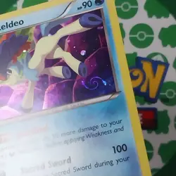 Keldeo XY191 Black Star Promo PERFECT SWIRL Holo NM Pokemon Card English - Image 3