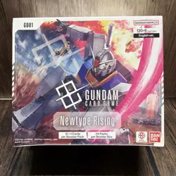 Gundam Card Game Newtype Rising Booster Box GD01 by Bandai English Edition - Image 1