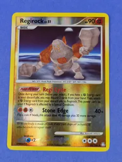 Regirock - 38/146 - Rare Reverse Holo Legends Awakened - Pokemon Card - LP - Image 1