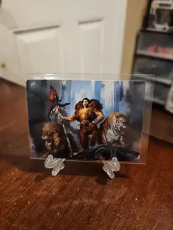 Kraven, Proud Predator (28/54) Art Series NM (Art Card) [MTG] - Image 1