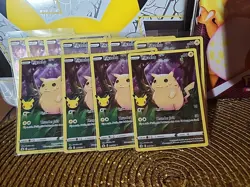LOT OF 5 Pikachu 005/025 SWSH: Celebrations 25th Anniversary Cards English TCG - Image 1