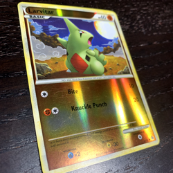 Larvitar 51/95 Pokemon Unleashed HS Reverse Holo Common Card LP/MP - Image 3