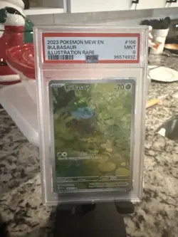 Bulbasaur Scarlet & Violet 151 Illustration Rare English TCG Card 166/165 PSA 9 - Image 1