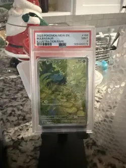 Bulbasaur Scarlet & Violet 151 Illustration Rare English TCG Card 166/165 PSA 9 - Image 3