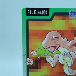 Pokemon Cards Bandai Carddass Charmander File 004 1997 EX+ Japanese i432 - Image 2
