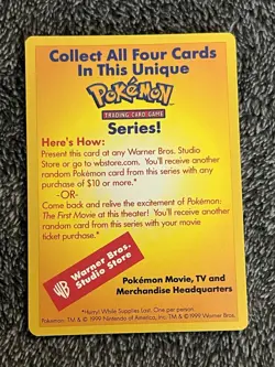Catch Mew Promo Card - Pokemon the Movie - 1999 Pokemon Wizards of the Coast. - Image 2