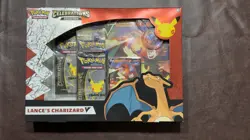 Pokemon Celebrations Lance's Charizard V Collection Box Promo & Oversized Cards - Image 1