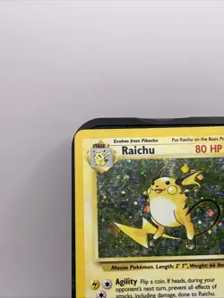 Pokemon TCG Raichu Holo Rare Card 16/130 Base Set 2 - Image 2