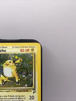 Pokemon TCG Raichu Holo Rare Card 16/130 Base Set 2 - Image 3