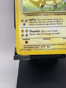 Pokemon TCG Raichu Holo Rare Card 16/130 Base Set 2 - Image 5