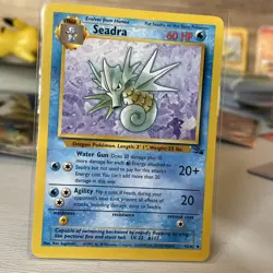 Pokemon TCG Seadra Fossil, 1st Edition Uncommon Card 42/62 - Image 1