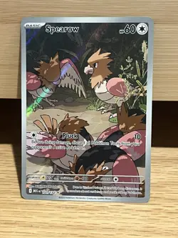 Spearow 151/132 Mega Evolutions Illustration Rare Holo Pokemon Card NM/Mint - Image 1