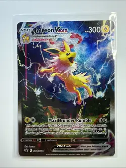 Jolteon VMAX SWSH184 Black Star Promo 2021 Alt Art Pokemon Card TCG - Image 1