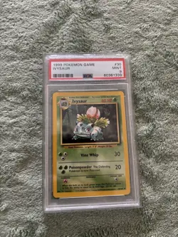 Pokemon Ivysaur Base Set 30/102 PSA 9 Uncommon Stage 1 English TCG Card - Image 1