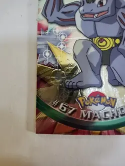 2000 Topps Chrome Pokemon Series 1 #67 Machoke Spectra Card Perfect Corners - Image 3