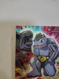2000 Topps Chrome Pokemon Series 1 #67 Machoke Spectra Card Perfect Corners - Image 5