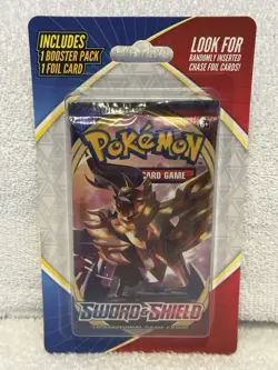 Pokemon TCG: Sword & Shield Booster and Silver Tempest w/ 1 Foil Card Hanger NEW - Image 3