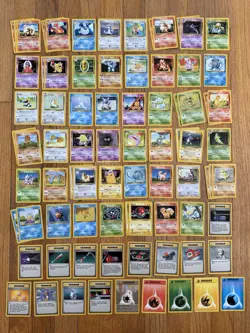 Pokemon TCG Base Set Lot of 80 Cards (Almost All Common & Uncommon) 1999 *READ* - Image 1