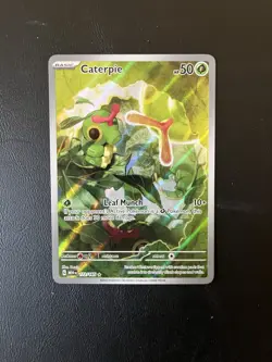 Pokemon TCG Caterpie 172/165 Scarlet & Violet 151 Holo Illustration Rare Card - Image 1
