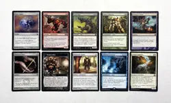 159 MTG MAGIC THE GATHERING 10 CARD MIXED LOT UNCOMMON SILVER ARTIFACT SORCER ♨ - Image 1