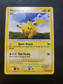Pikachu 70/100 Non Holo Majestic Dawn - Pokemon Card - LP - Image 2