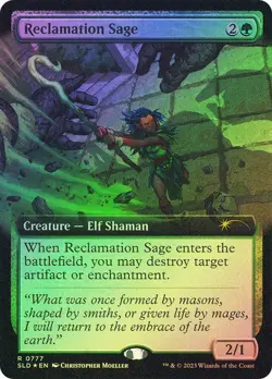 Magic The Gathering MTG RECLAMATION SAGE FOIL EXTENDED ART Secret Lair NM - Image 1