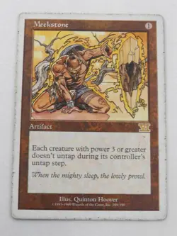 Meekstone Artifact 6th Edition Magic the Gathering *Not Good Condition - Image 1