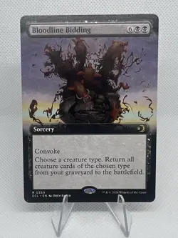 Bloodline Bidding #0359 Extended Art FOIL MTG Lorwyn Eclipsed - Image 1