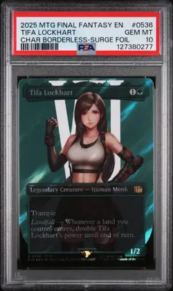 PSA 10 Magic the Gathering MTG Tifa Lockhart Surge Foil 536 Final Fantasy - Image 1