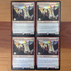4x Wartime Protestors - Prerelease Foil Promo Playset - Avatar TLA MTG - Image 2