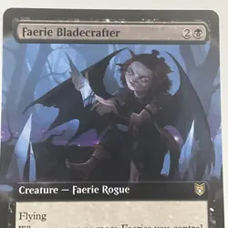 MTG Faerie Bladecrafter (0050) *Non-Foil* Extended Art Wilds Of Eldraine MT/NM - Image 3