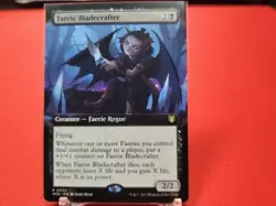 Faerie Bladecrafter (Extended Art) Commander: Wilds of Eldraine Regular NM - Image 1